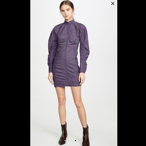 GANNI SEERSUCKER CHECK DRESS EU 34